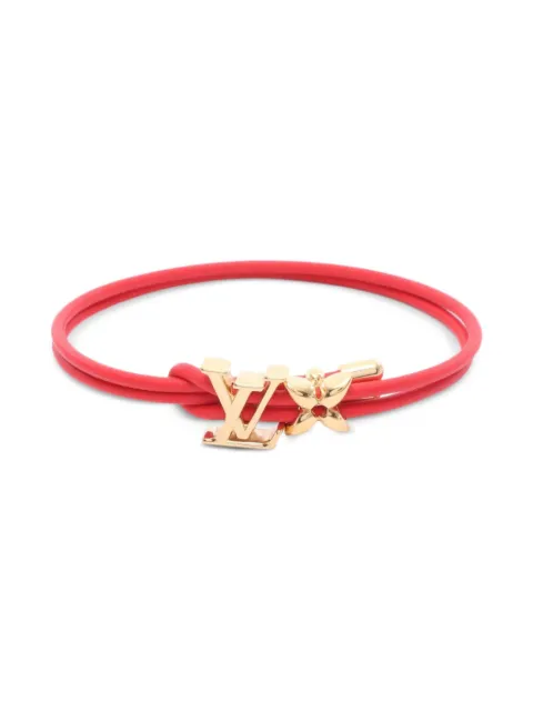 Louis Vuitton Pre-Owned 2025 LV Bloom leather bracelet