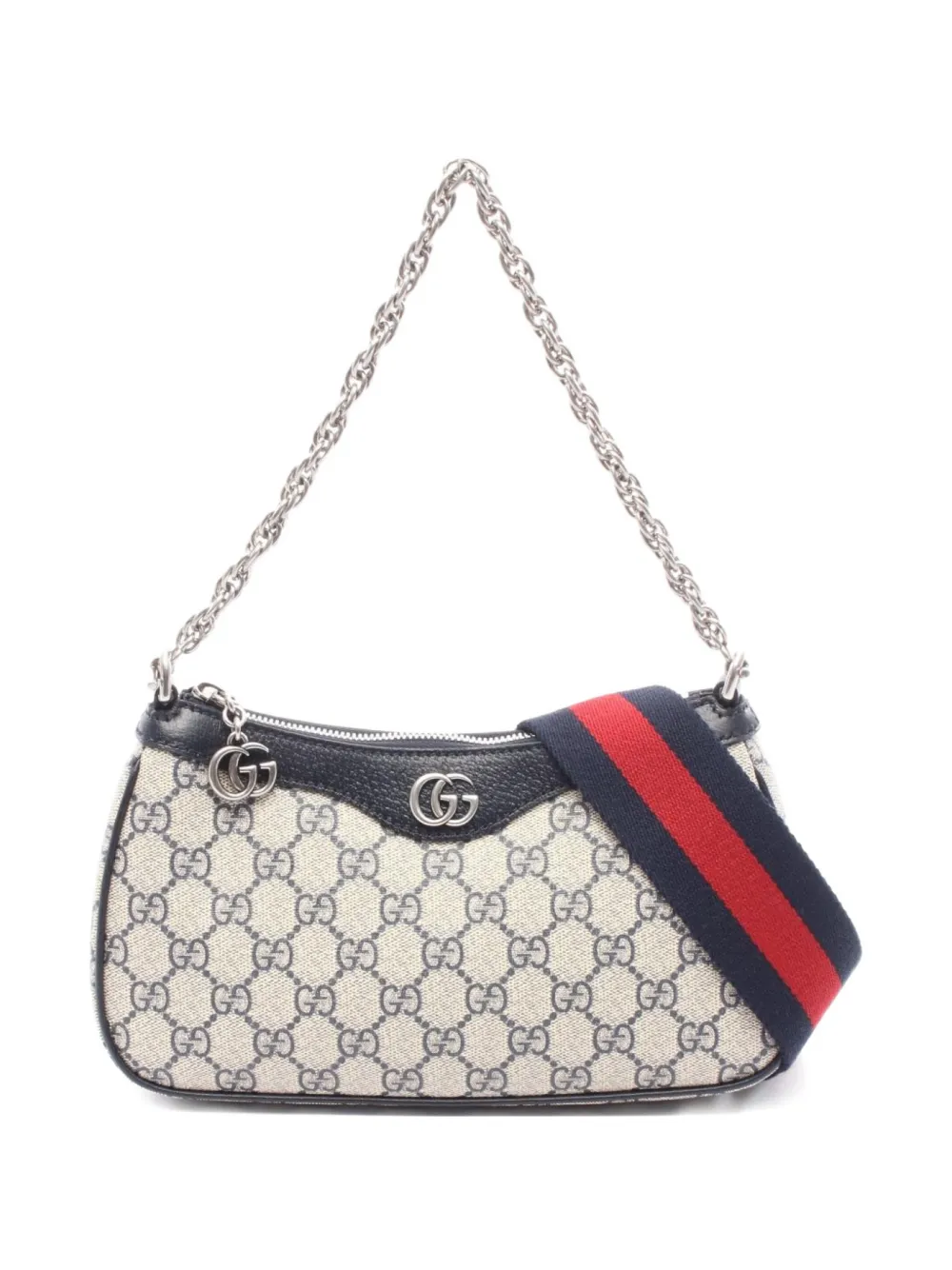 Gucci Pre-Owned 2020s オフィディア GGスプリーム ハンドバッグ S - ブルー Gucci Pre-Owned 2020s オフィディア GGスプリーム ハンドバッグ S - ブルー