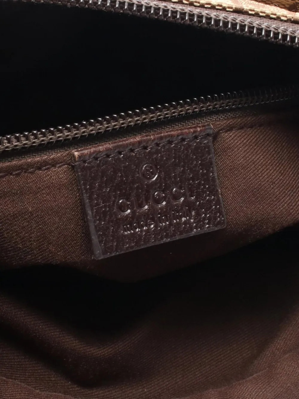 Pre-owned Gucci 2000's Gg-pattern Shoulder Bag In Neutral