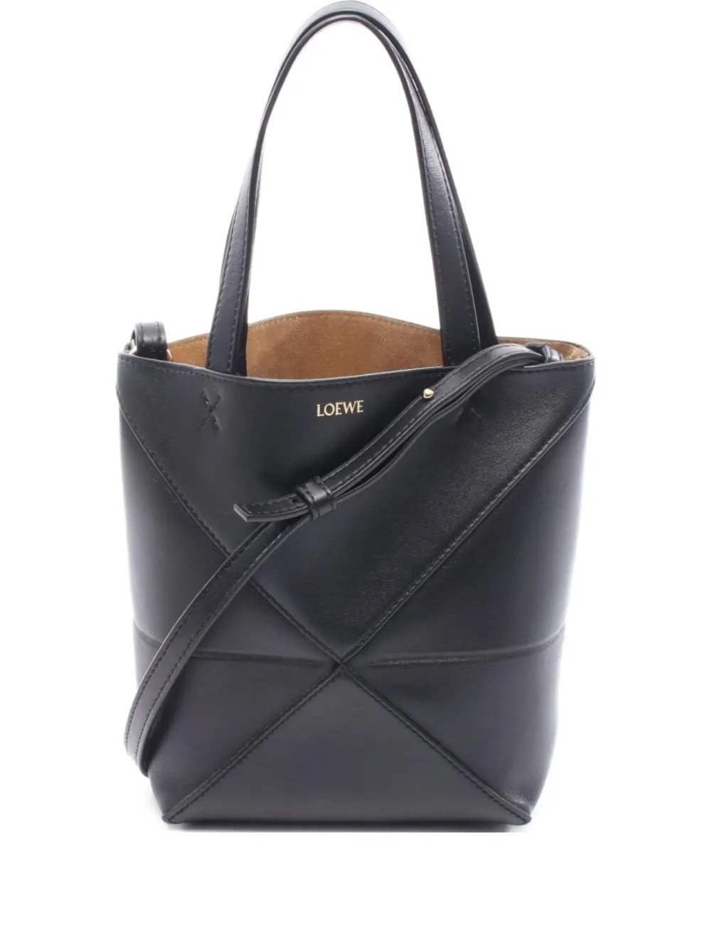 Loewe Pre-Owned mini 2010s Puzzle fold tote bag | Black | Image 1