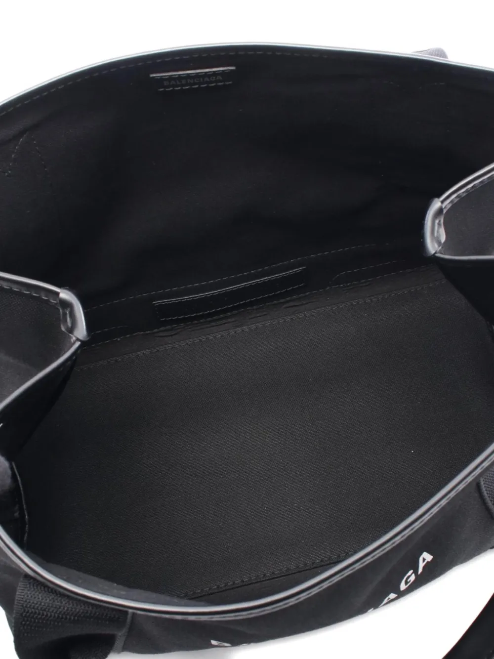 Pre-owned Balenciaga 2010's Logo-print Tote Bag In Black