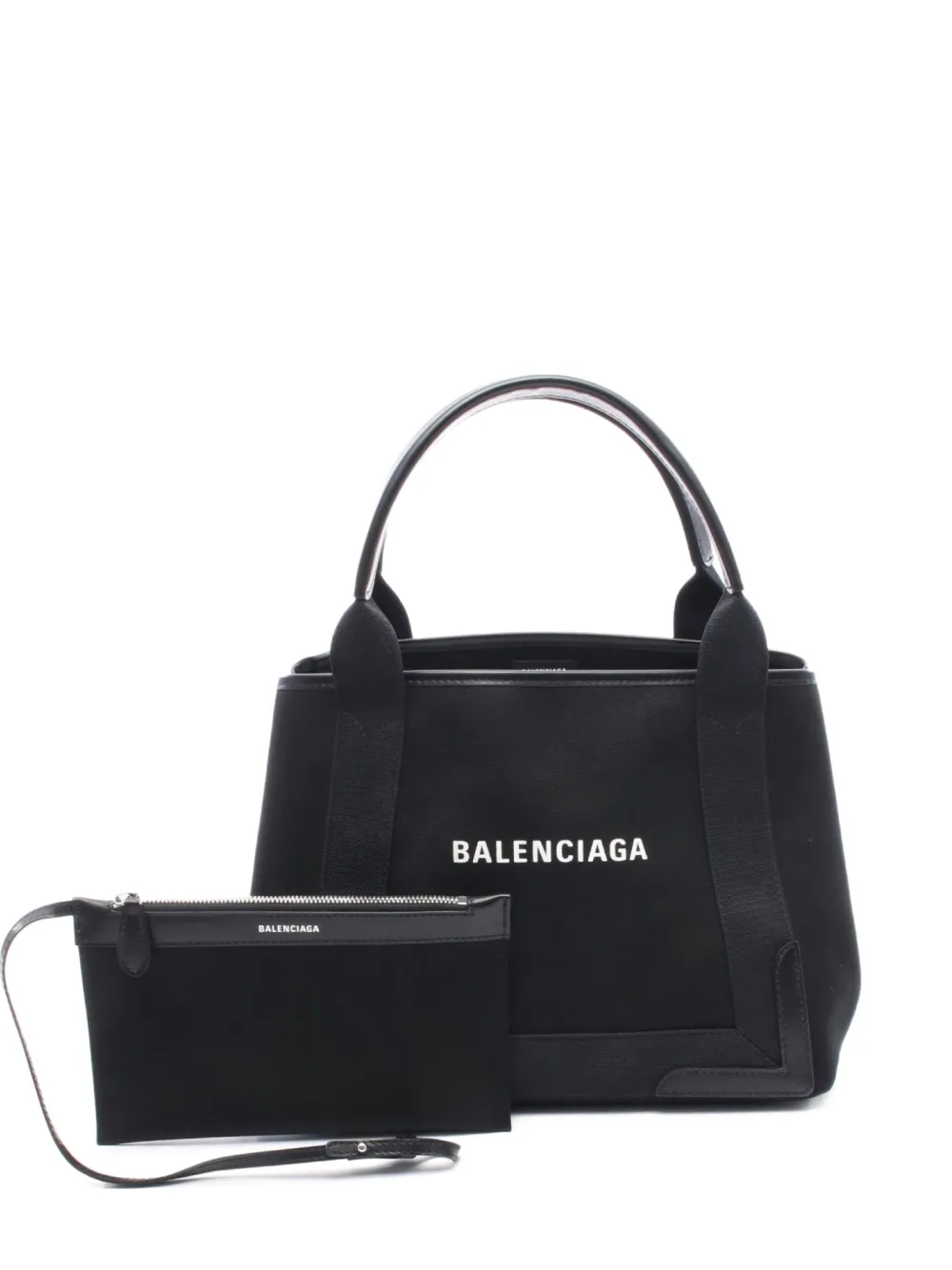 Balenciaga Pre-Owned 2010's logo-print tote bag | Black | Image 1