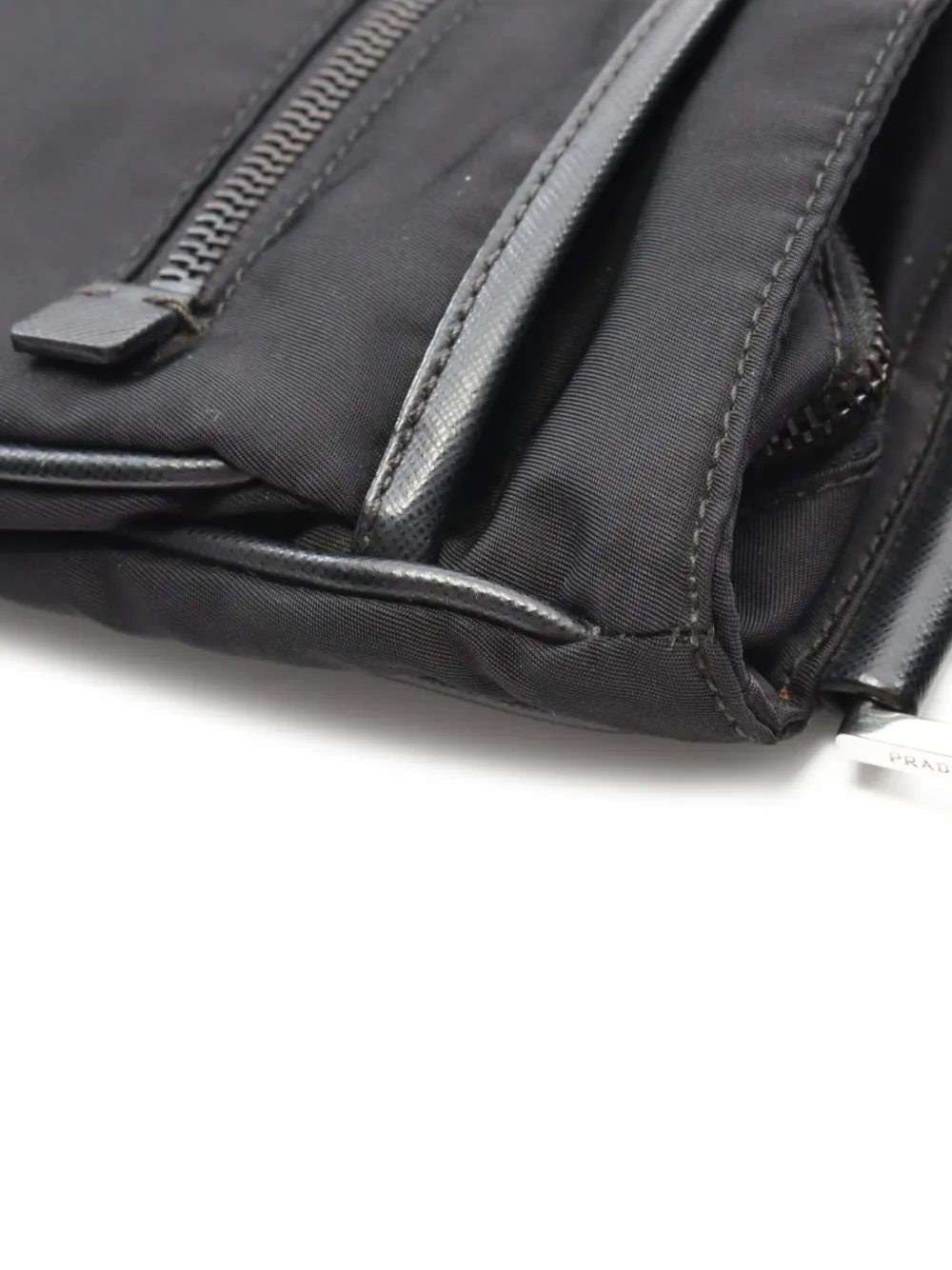 Pre-owned Prada 2010s Nylon Shoulder Bag In Black