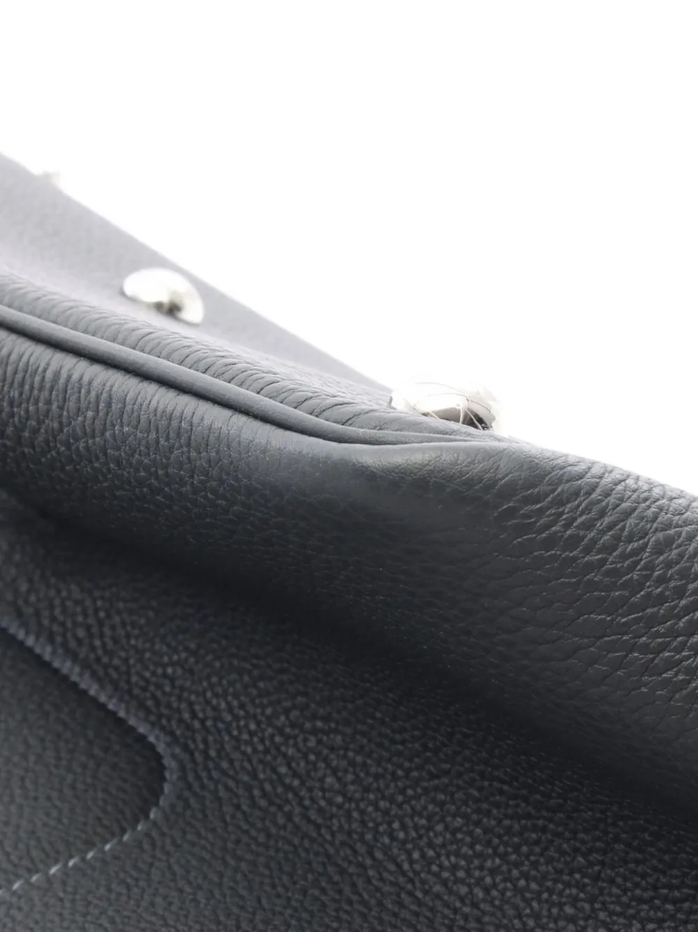 Pre-owned Hermes 2024 Togo Leather Handbag In Black