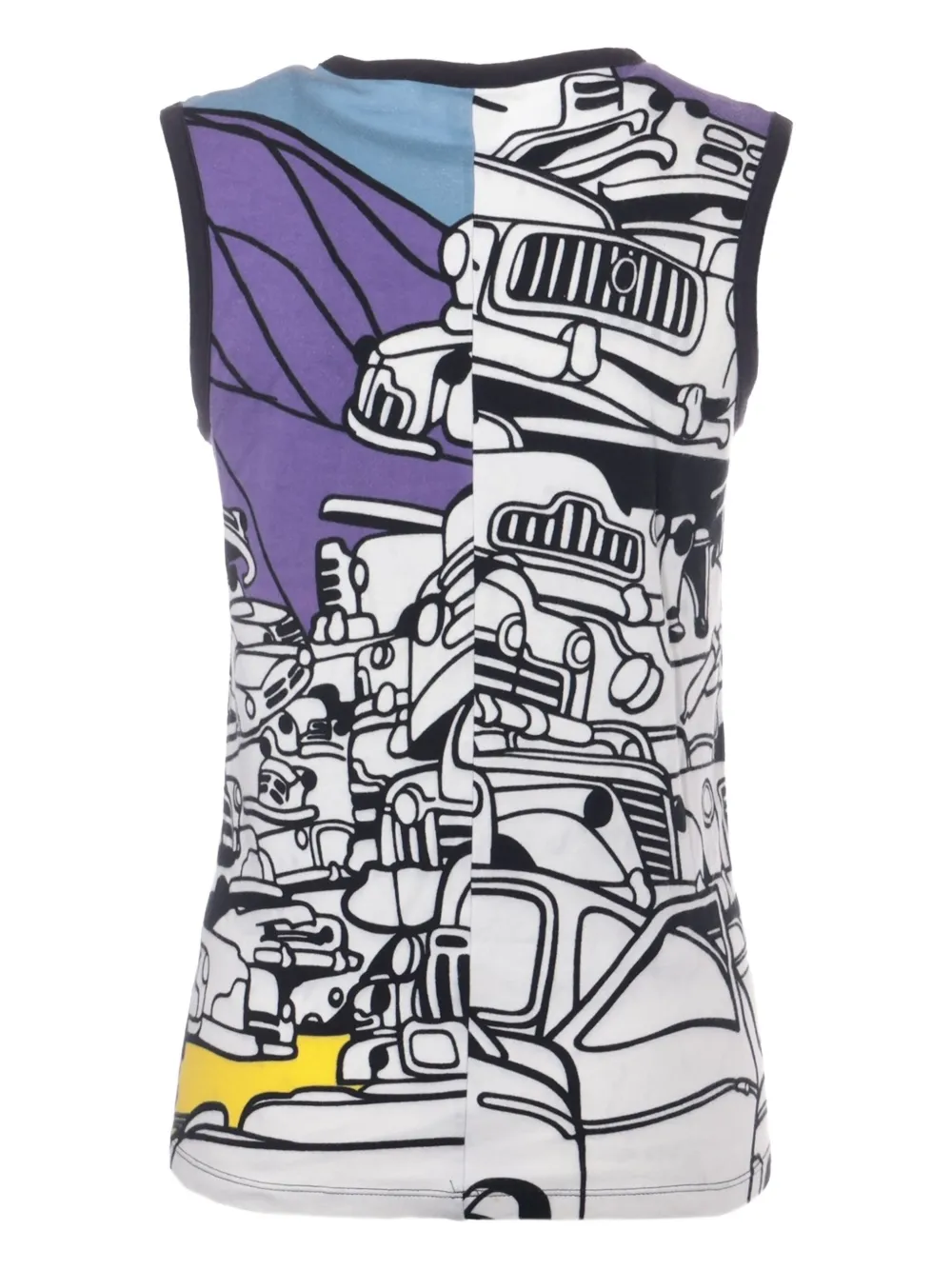 Celine Pre-Owned camiseta con auto estampado 1990-2000 | morado | Image 1