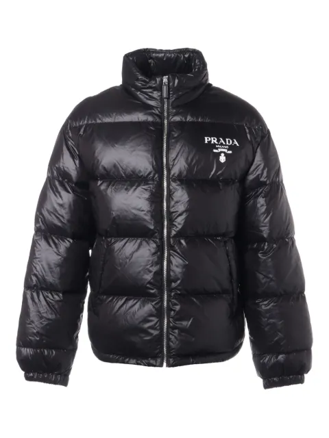 Prada Pre-Owned 2022 logo-detail down jacket