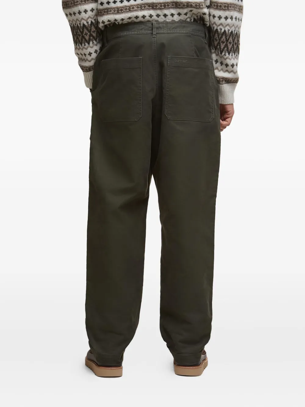 Barbour Cargo Pocket Trousers In Green