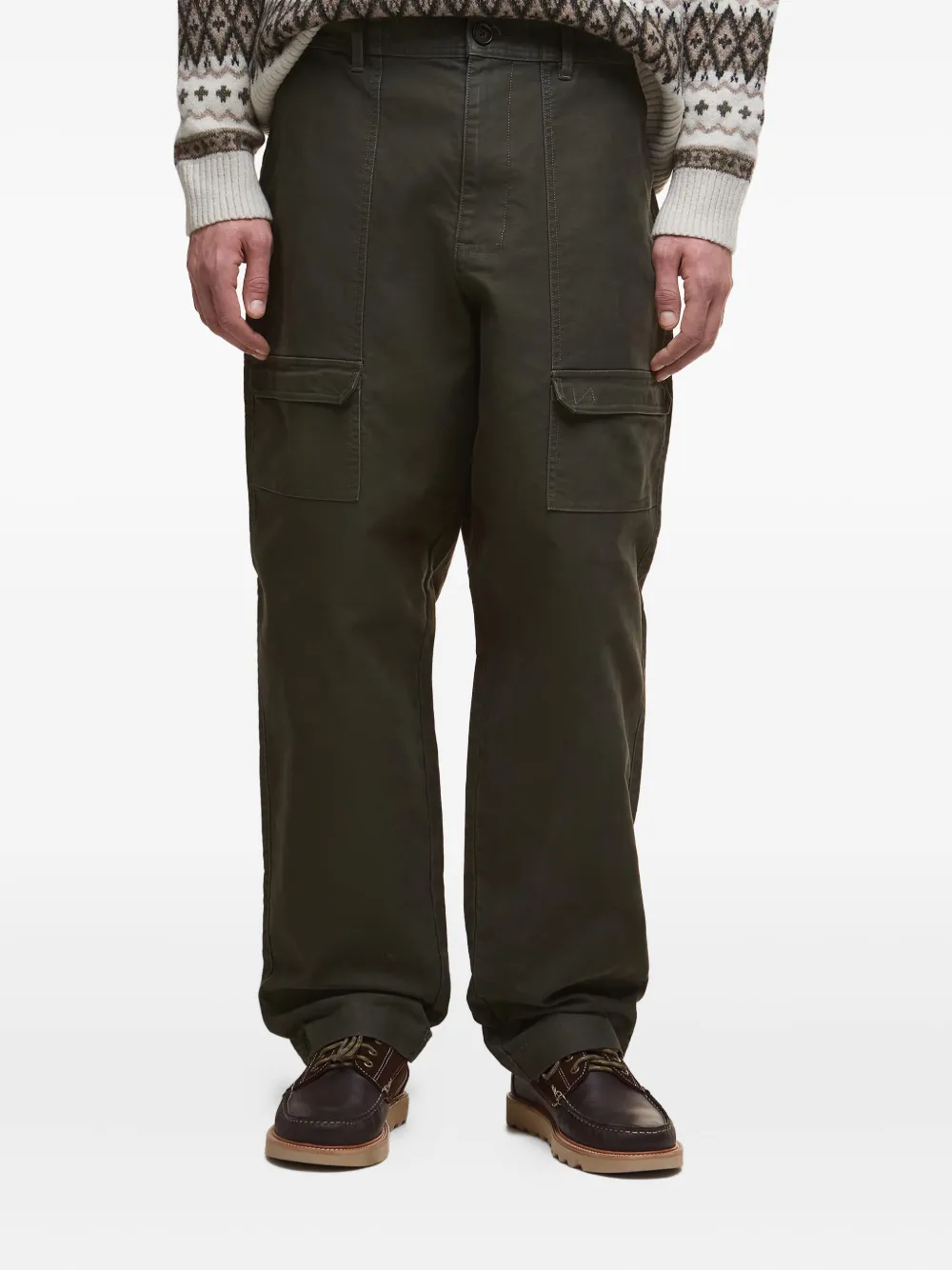 Barbour Cargo Pocket Trousers In Green