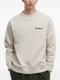 Barbour logo-print crew-neck sweatshirt - Neutrals
