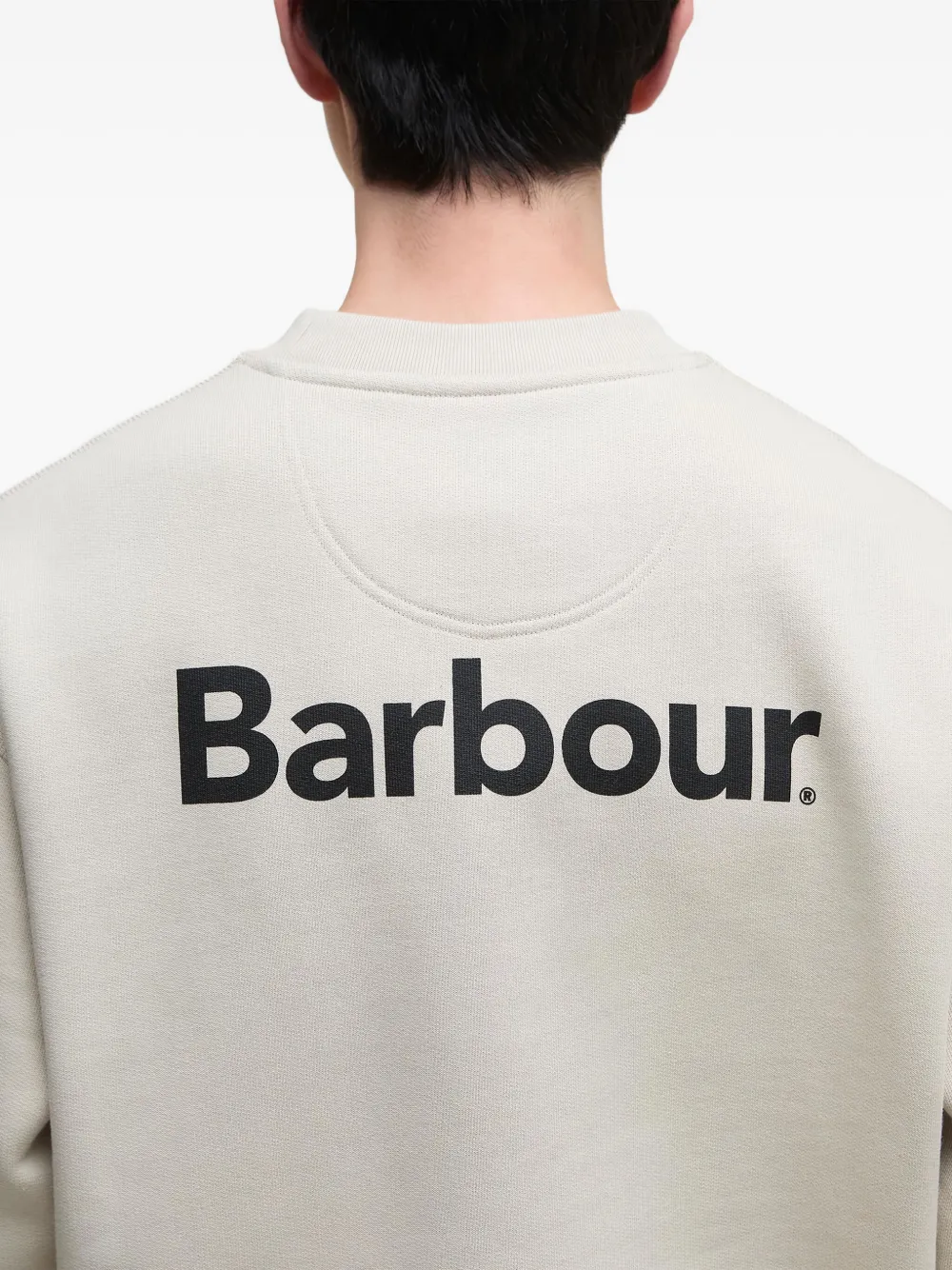 Barbour Sweater met logoprint Beige