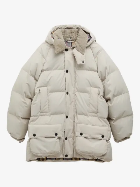 Barbour Beaufort quilted corduroy-collar jacket
