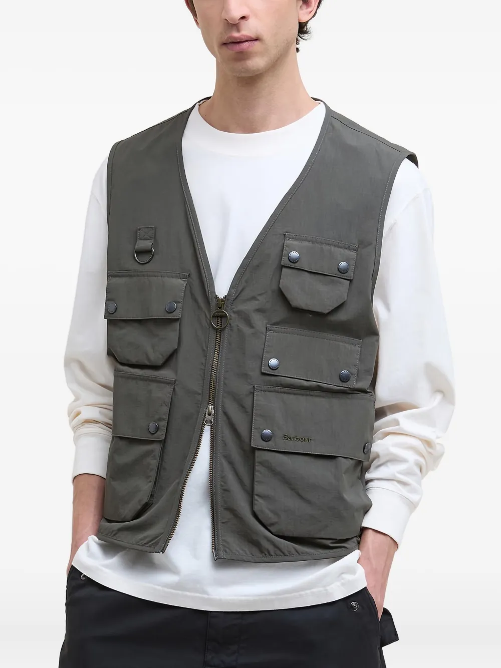 Barbour Utility Editor multi-pocket gilet | Green | Image 1