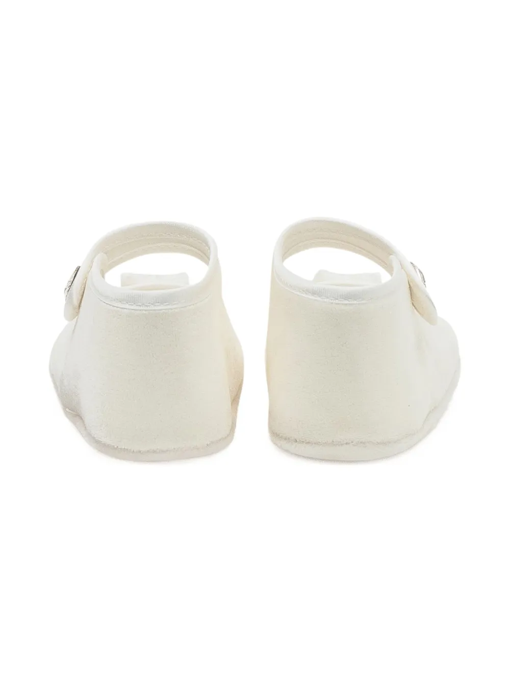 Monnalisa velvet pre-walkers Wit