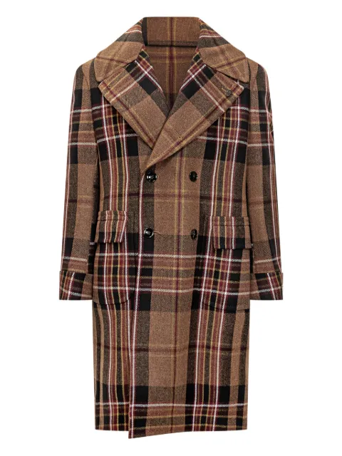 Gabriele Pasini double-breasted plaid coat