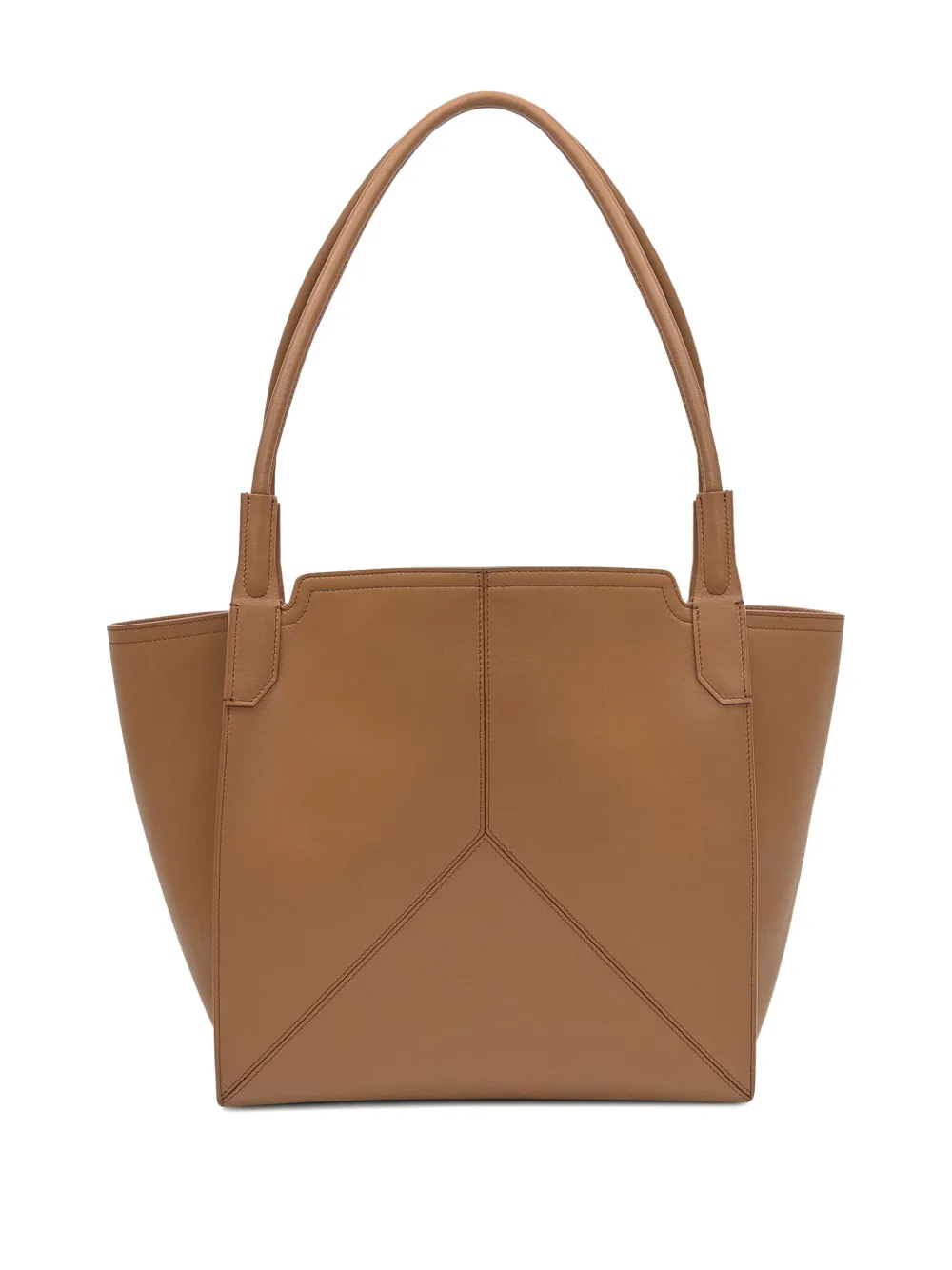 Victoria Beckham panelled leather tote bag - Beige