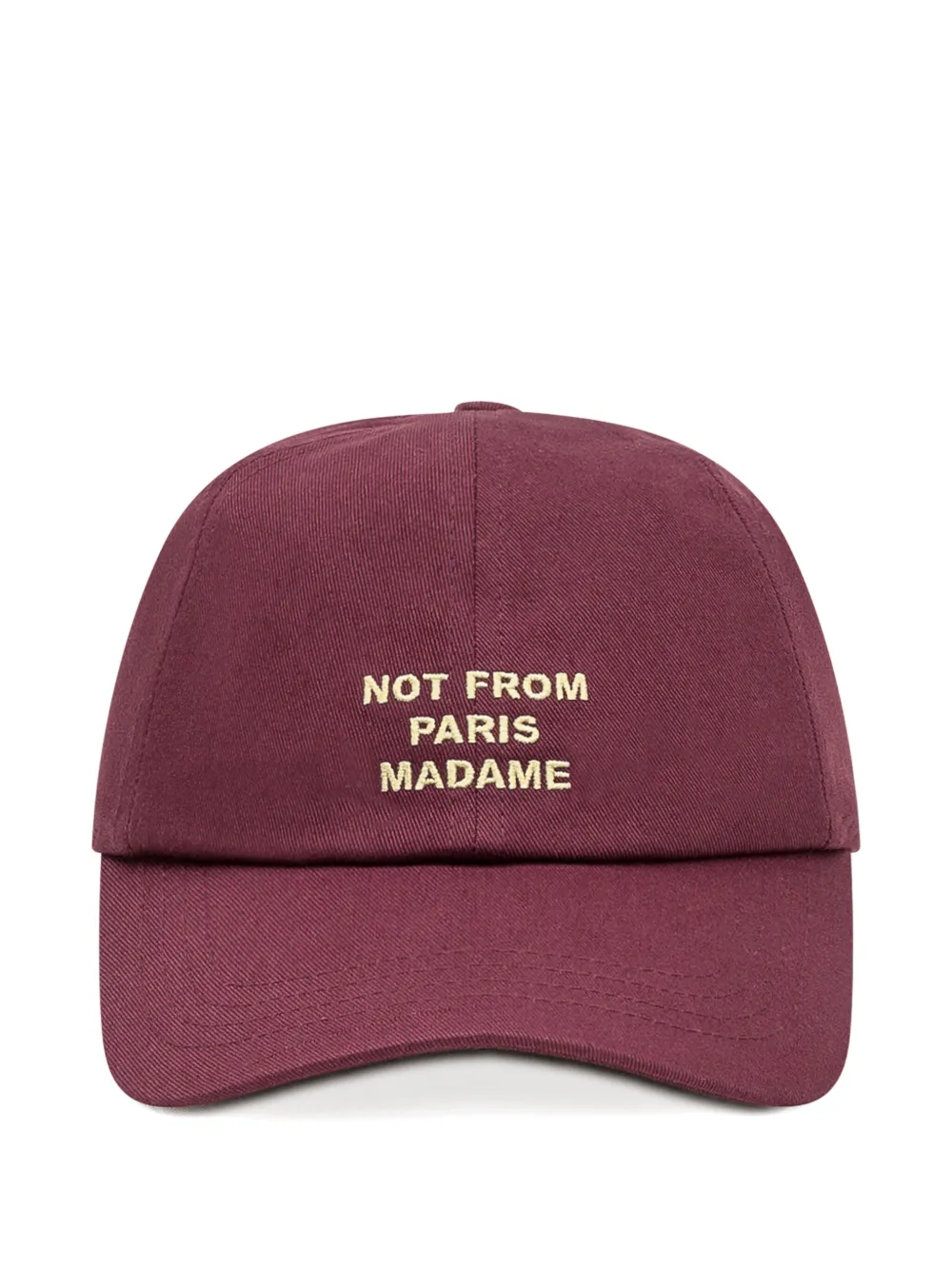Drôle De Monsieur slogan-print baseball cap | Red | Image 1