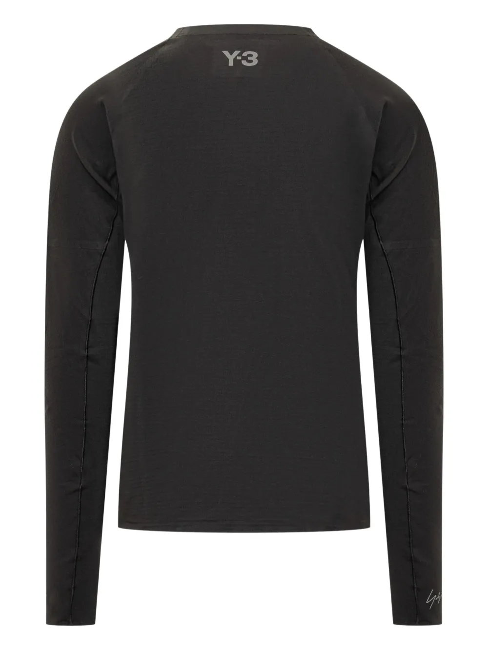 Y-3 long-sleeve panelled sweatshirt - Zwart