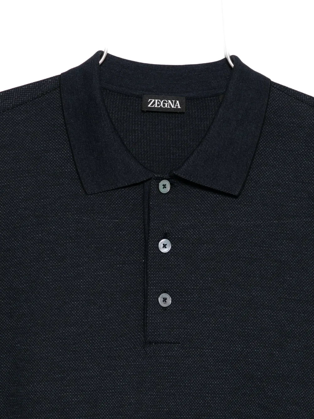 Zegna Poloshirt met lange mouwen Zwart