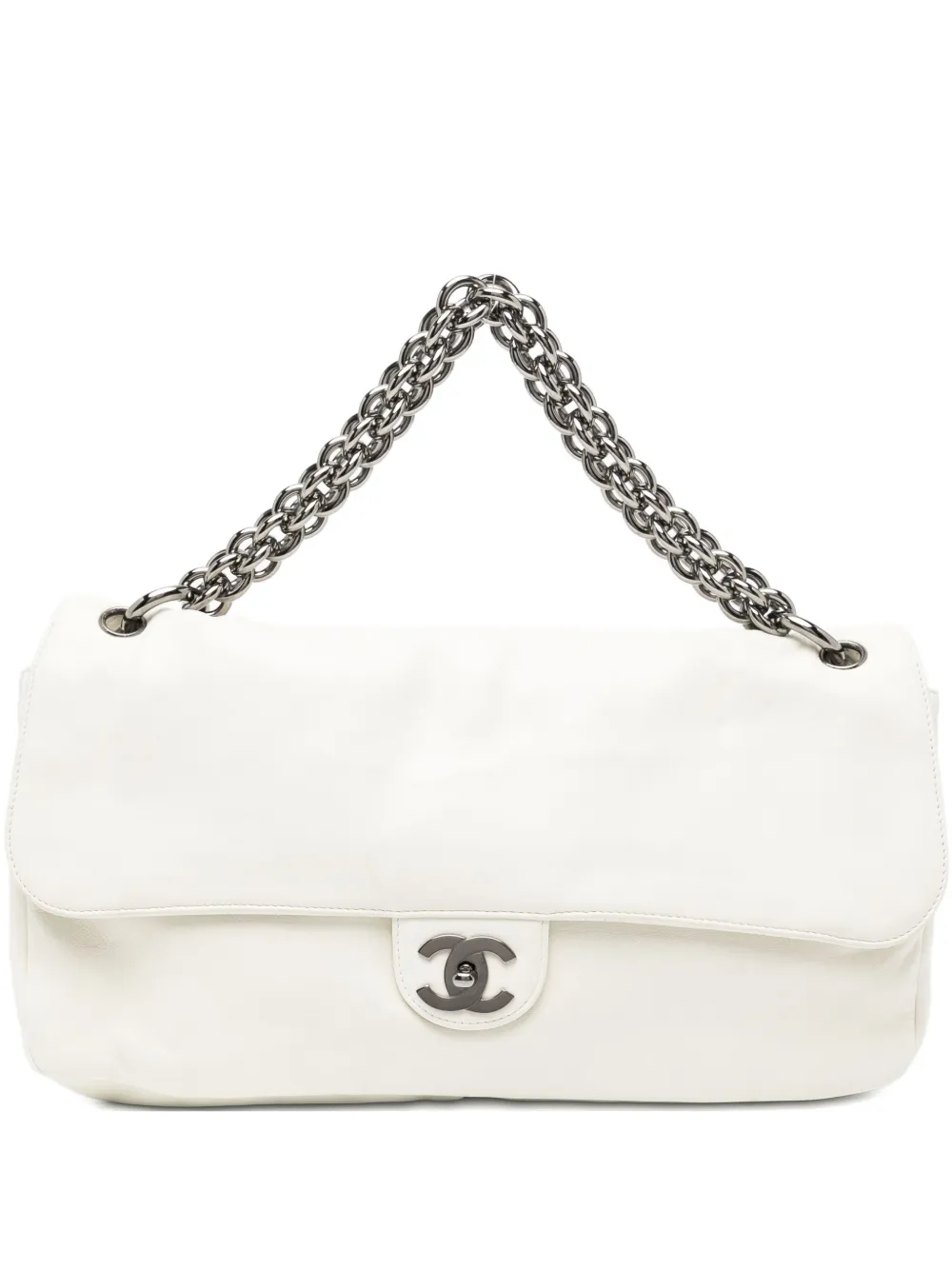 CHANEL Pre-Owned soft and chain shoulder bag | White | Image 1