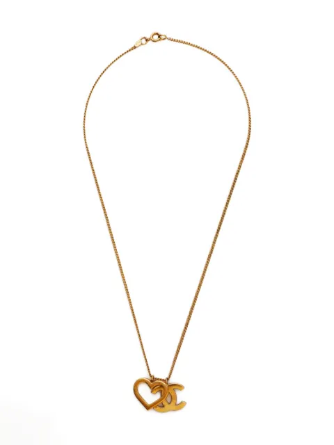 CHANEL Pre-Owned 2004 heart-pendant necklace