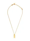 Christian Dior Pre-Owned 1980-1990 logo-plate necklace - Gold