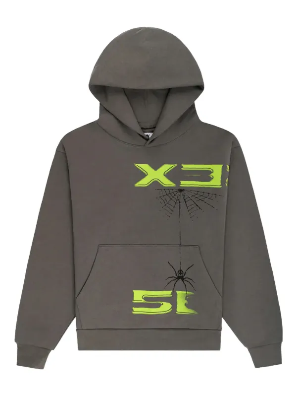 SP5DER スパイダーウェブプリント パーカー | グレー | FARFETCH JP