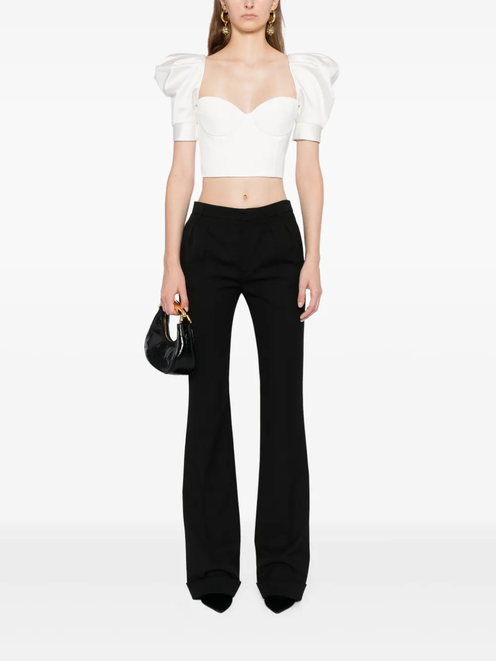 Elisabetta Franchi crêpe satin top | Blouses | Image 2