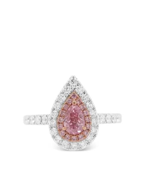 HYT Jewelry 18K white and rose gold diamond ring