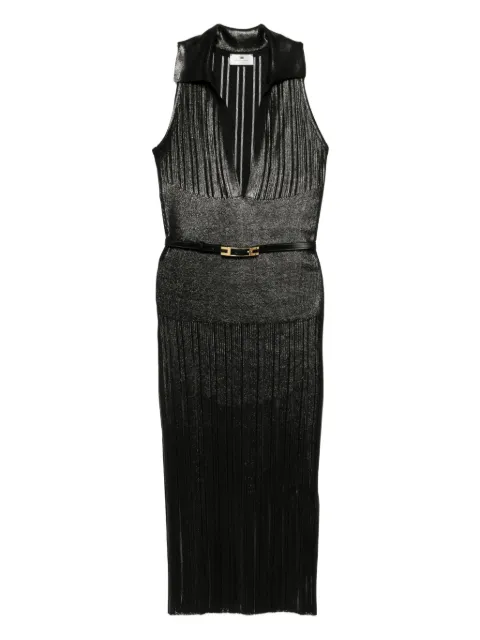 Elisabetta Franchi laminated knit dress