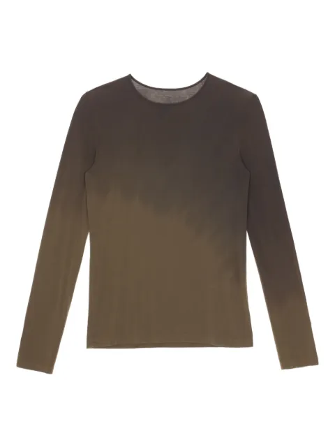 Uma Wang ombre-effect long-sleeve T-shirt