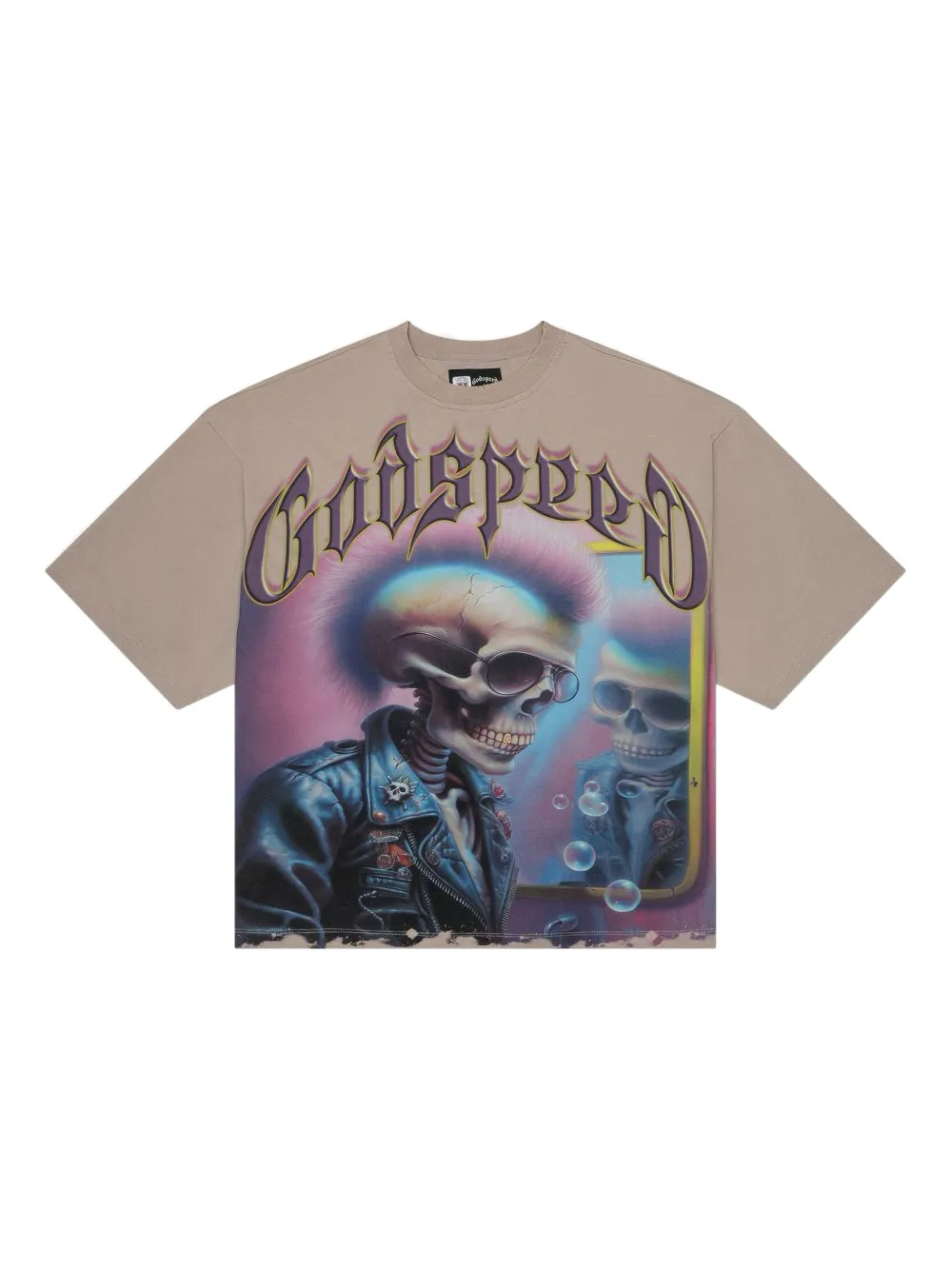 GODSPEED T-shirt Man in the Mirror - Marrone