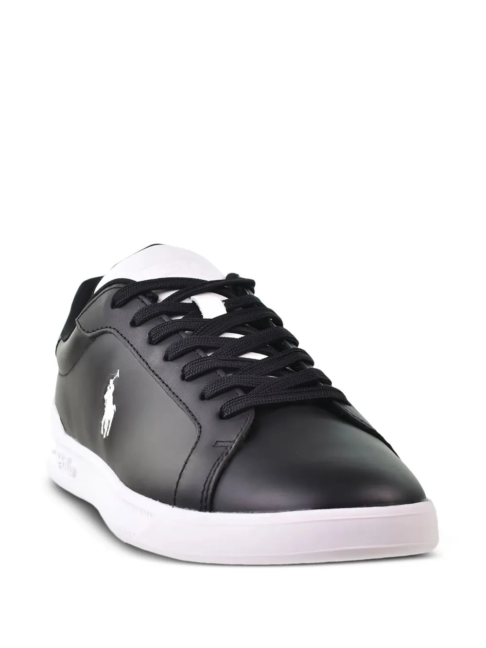 Polo Ralph Lauren Heritage Court II leren sneakers Zwart
