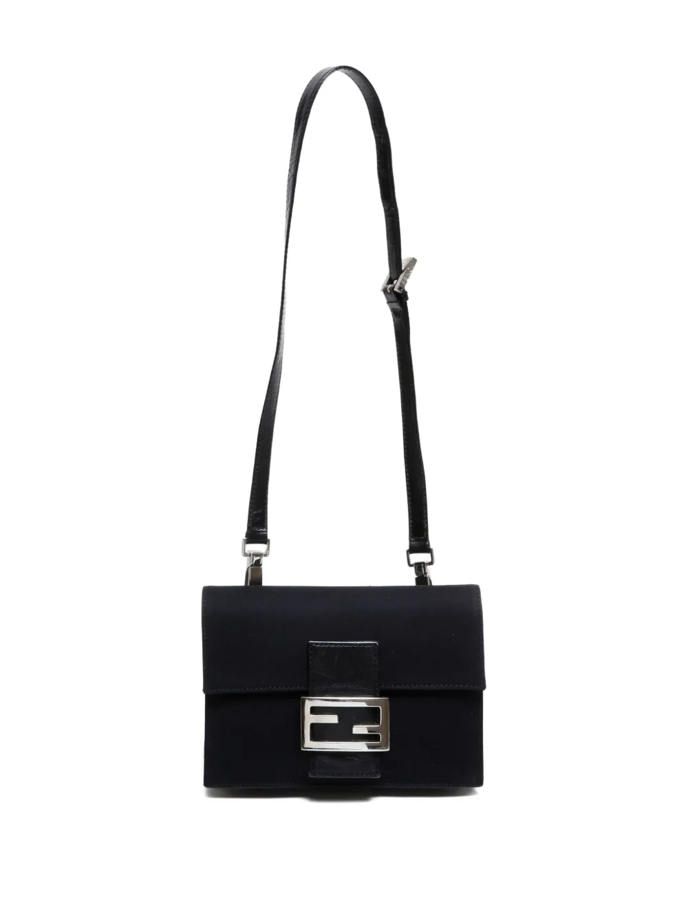 Pre-owned Fendi 2000-2015 Mamma Shoulder Bag In Black