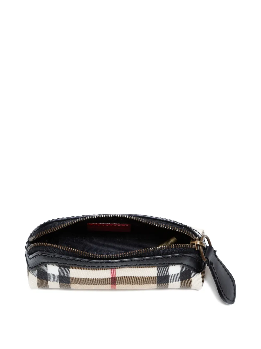Pre-owned Burberry 2020-2025 Check-pattern Pouch In Neutral