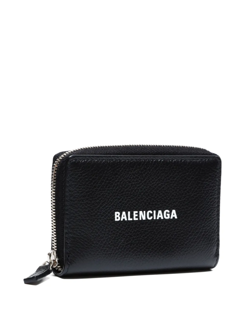 Pre-owned Balenciaga 2010-2020 Logo-print Wallet In Black