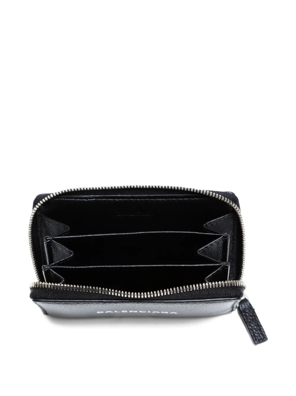 Pre-owned Balenciaga 2010-2020 Logo-print Wallet In Black
