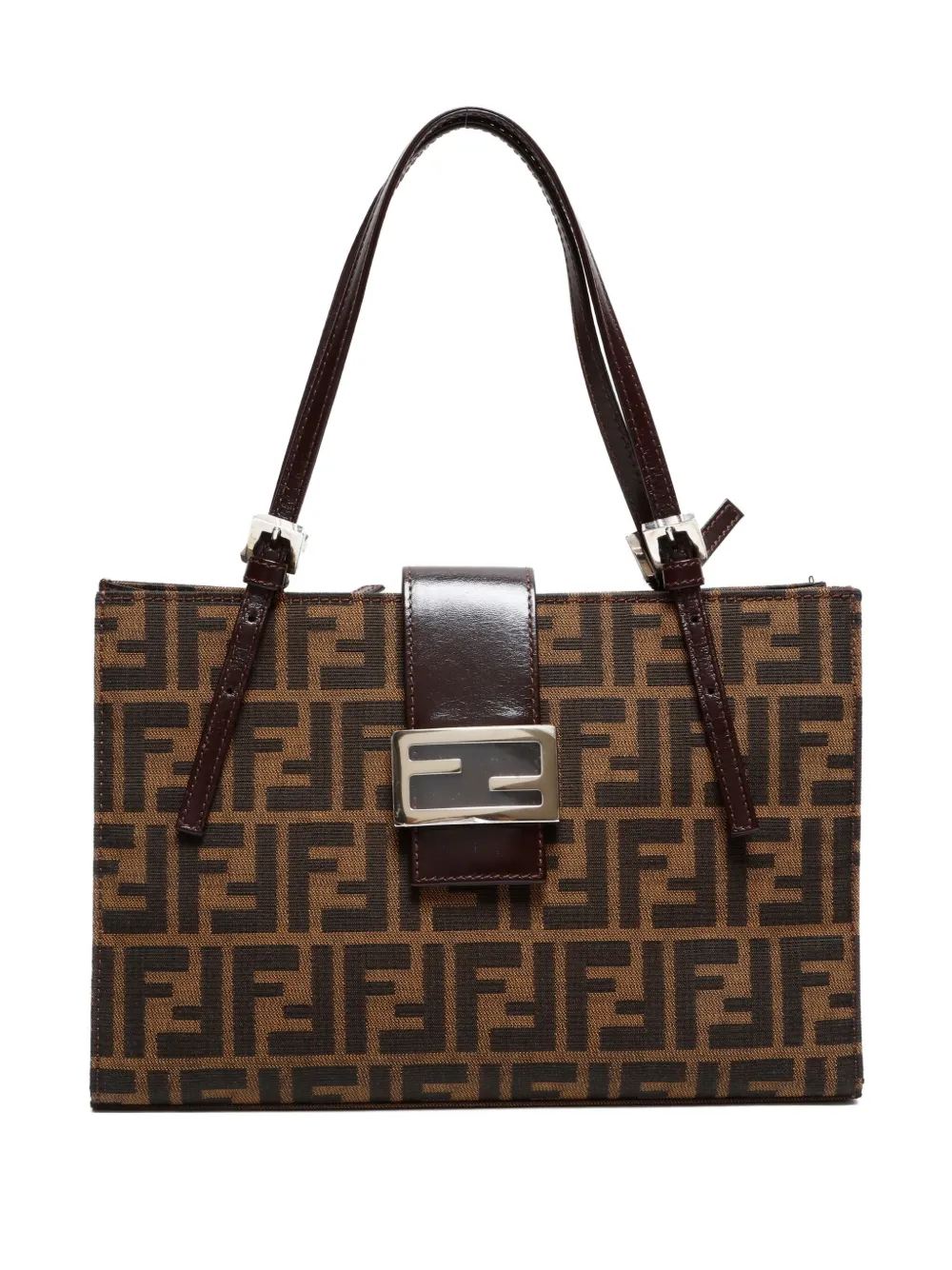 Fendi Pre-Owned 1990-2000 Zucca-pattern shoulder bag | Brown | Image 1
