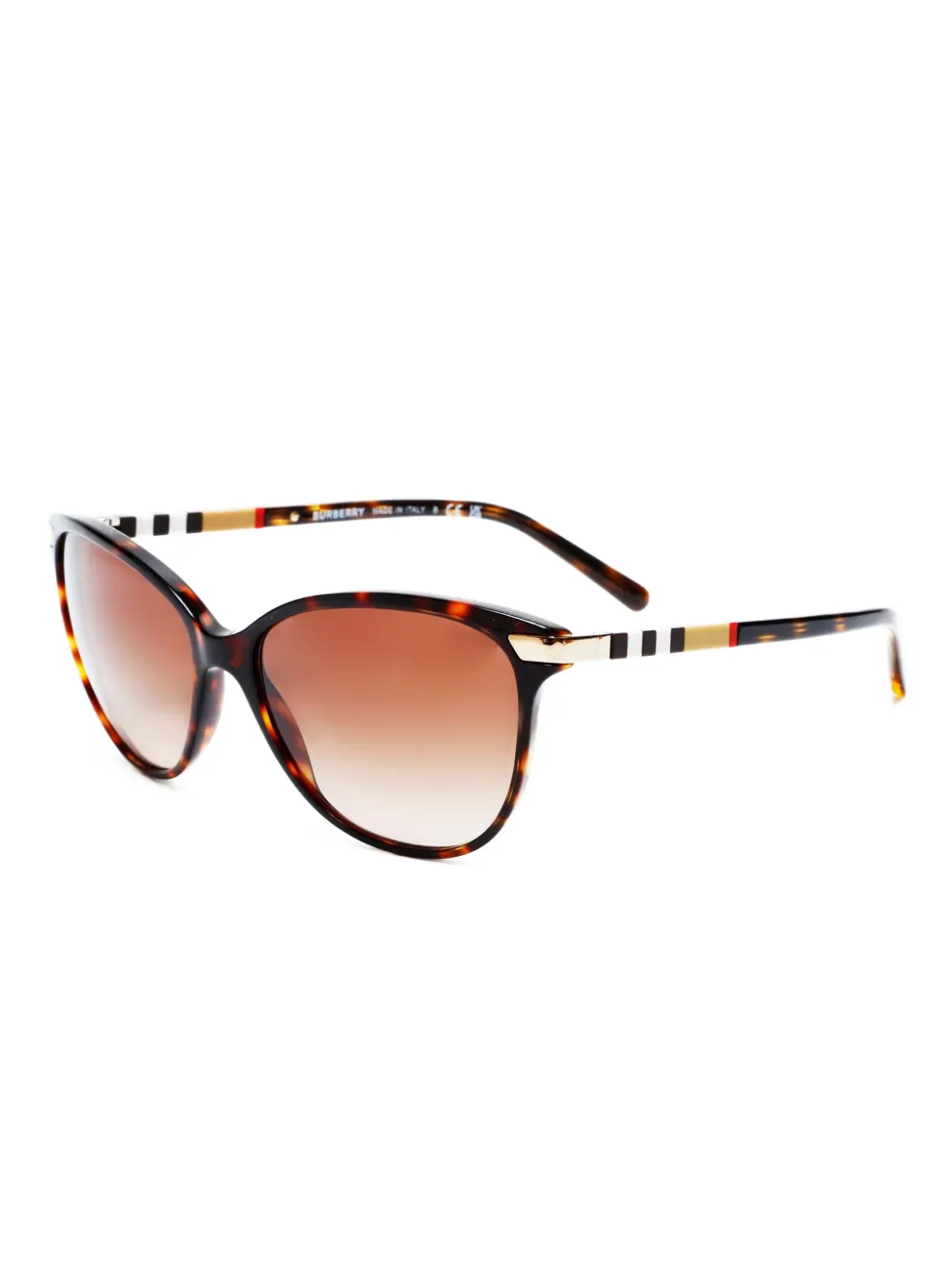 Burberry Pre-Owned 2020-2025 chec-pattern cat-eye sunglasses | Men | Image 2