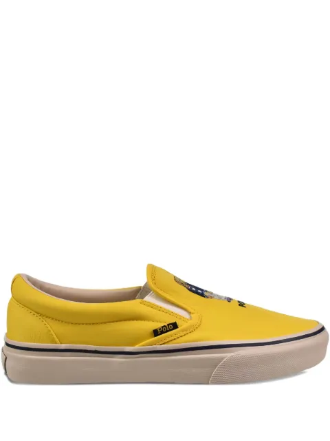 Polo Ralph Lauren Keaton bear-embroidered slip-on shoes