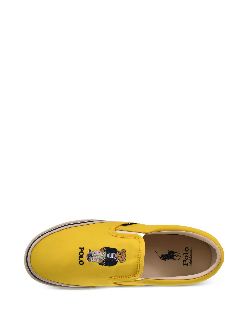 Polo Ralph Lauren Keaton slip-on schoenen met geborduurde beer Geel