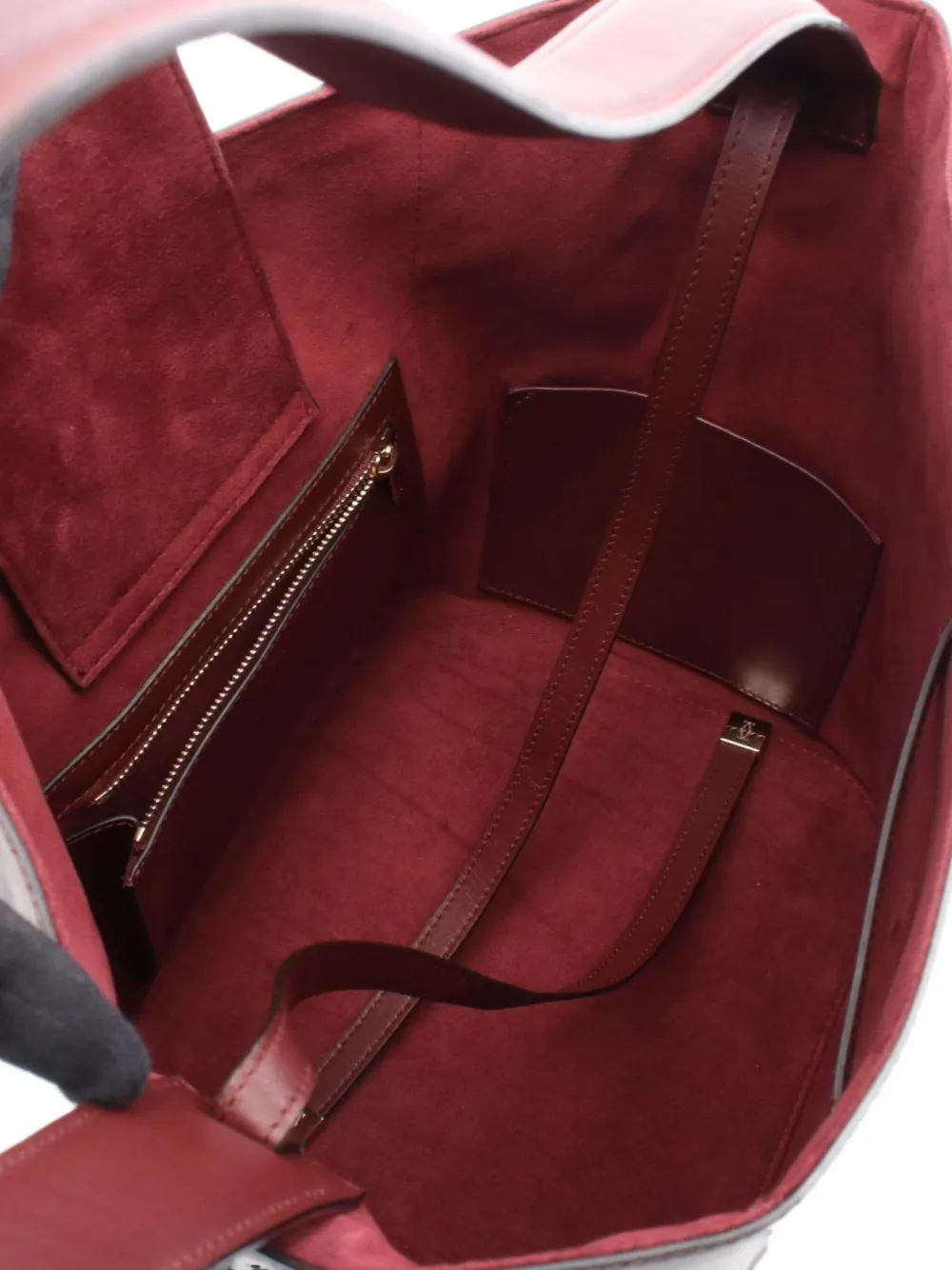Pre-owned Cartier 2010's Mast C Bucket Bag In Red