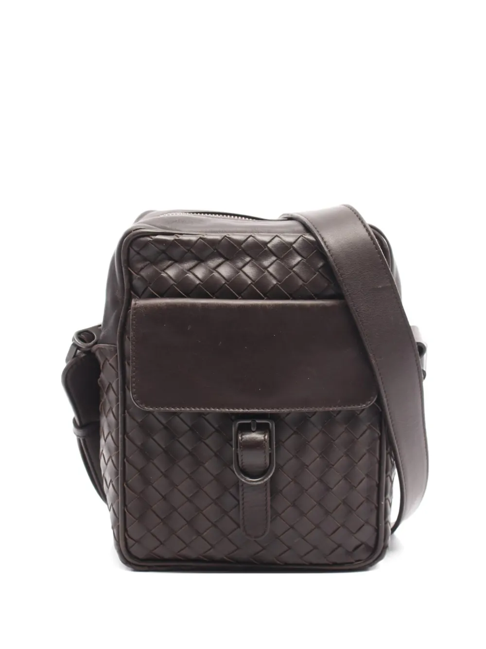 Bottega Veneta Pre-Owned 2000s Intrecciato crossbody bag | Brown | Image 1