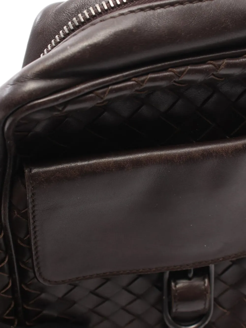 Bottega Veneta Pre-Owned 2000s Intrecciato crossbodytas Bruin