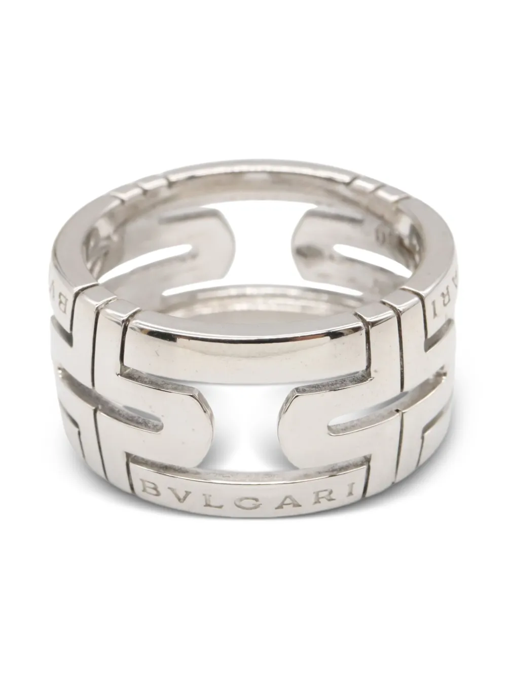 Bvlgari Pre-Owned 2010s 18K white gold Parentesi ring | Women | Image 2