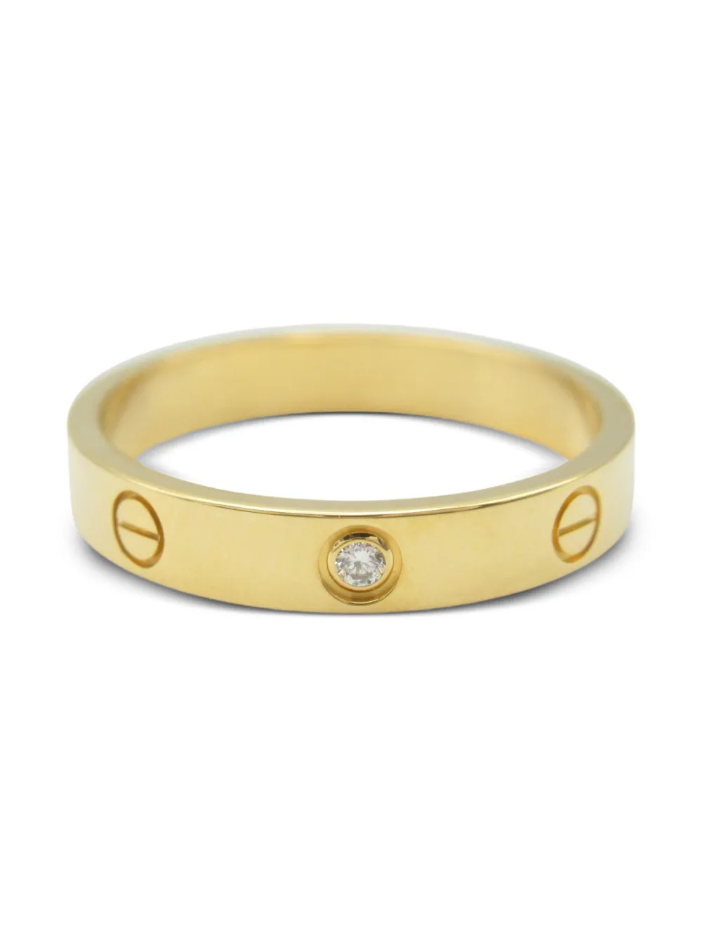 Pre-owned Cartier 2010s 18kt Gold Diamond Love Ring