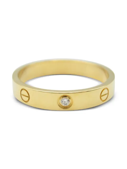 Cartier 2010s 18kt Gold Diamond Love Ring
