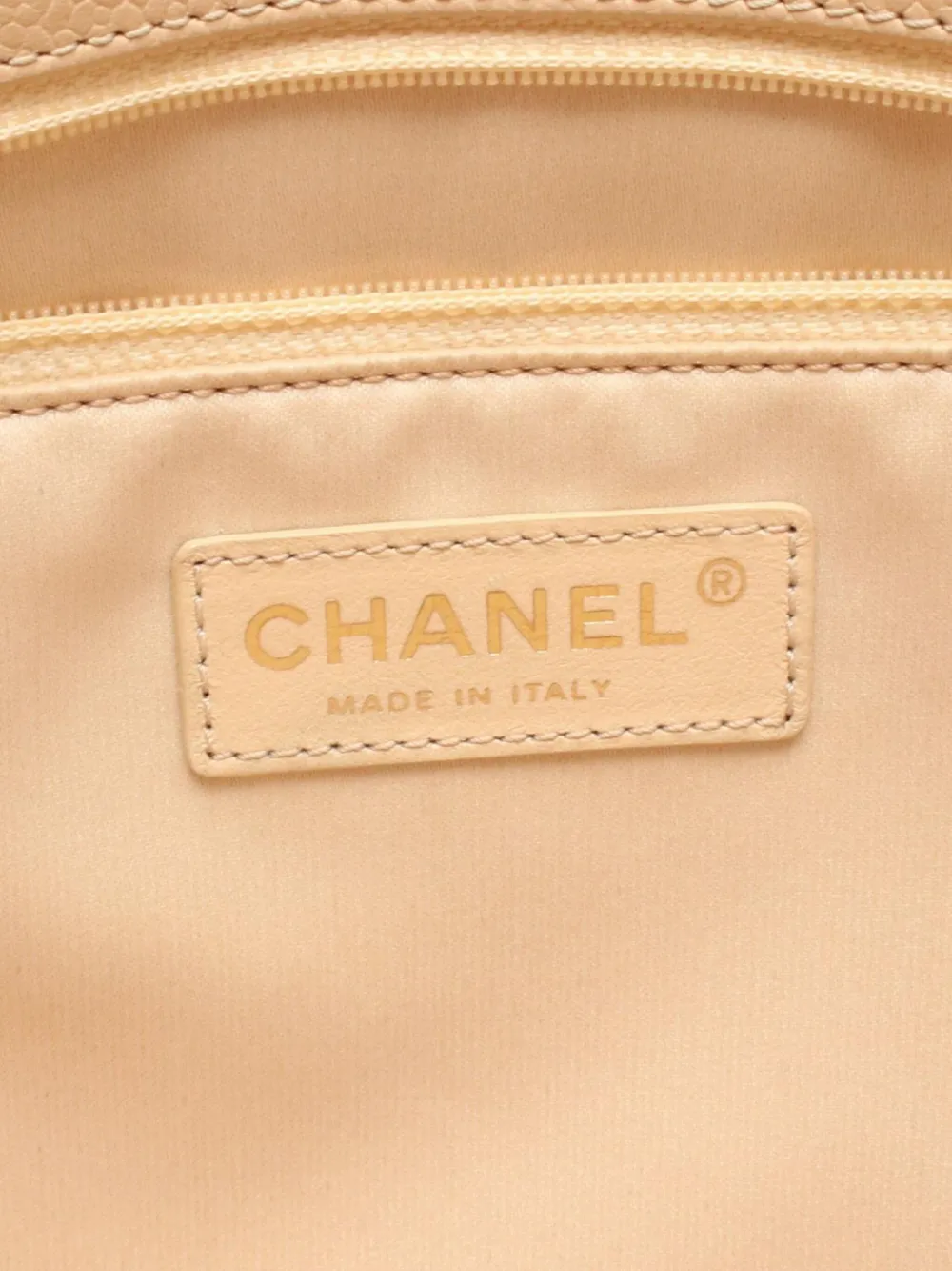 Pre-owned Chanel 2012 Grand Shopping Tote Bag In Neutral