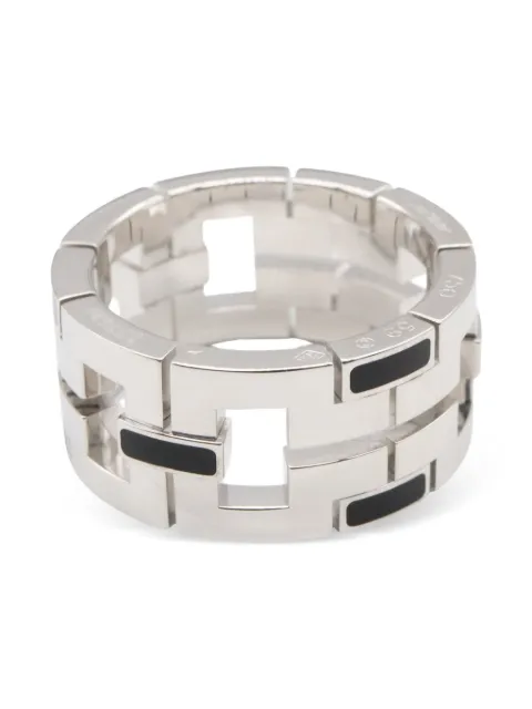 Cartier 2010s 18K white gold Dragon Padlock ring