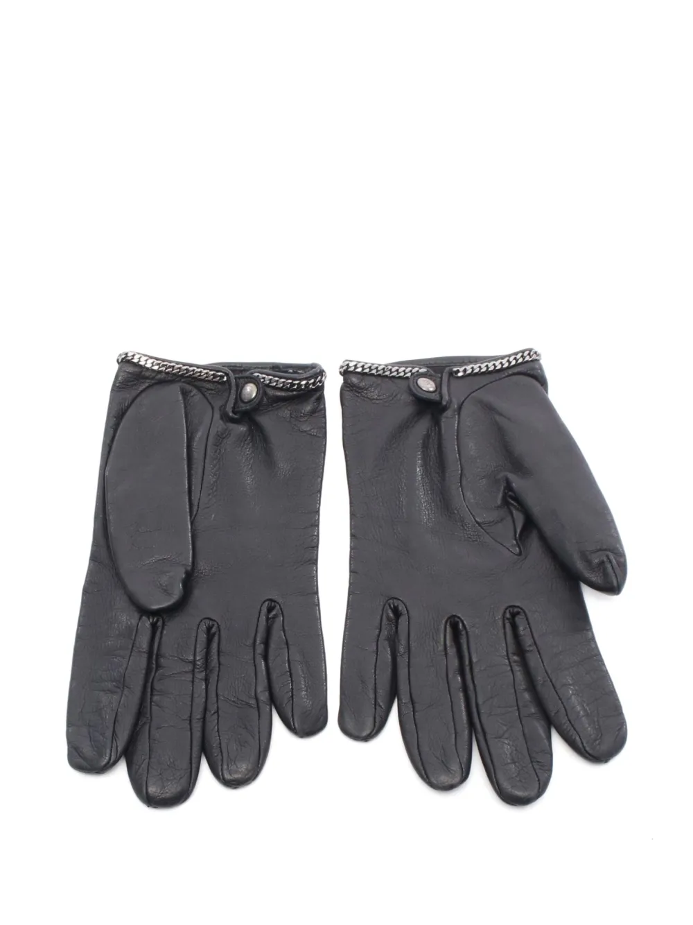CHANEL Pre-Owned قفازات جلد الحمل بزينة سلسلة من الثمانينيات | Image 2
