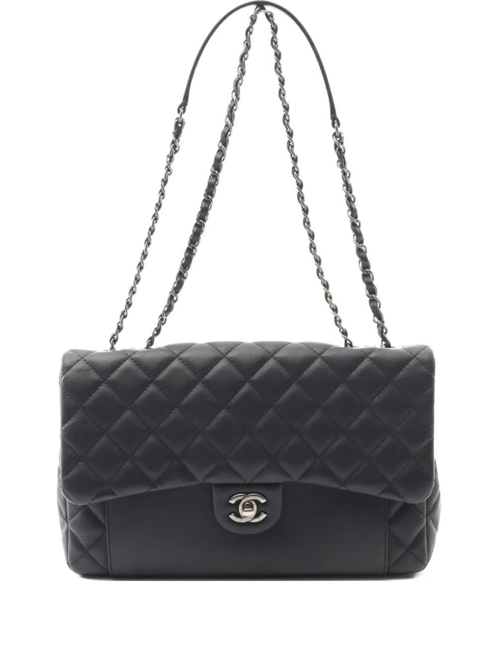 CHANEL Pre-Owned 2015-2016 マトラッセ ショルダーバッグ - ブラック CHANEL Pre-Owned 2015-2016 マトラッセ ショルダーバッグ - ブラック